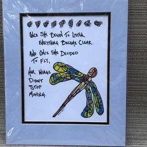 Inspirational print.